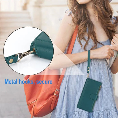 For iPhone 11 Pro Phone Cover RFID Blocking PU Leather Wallet Shell