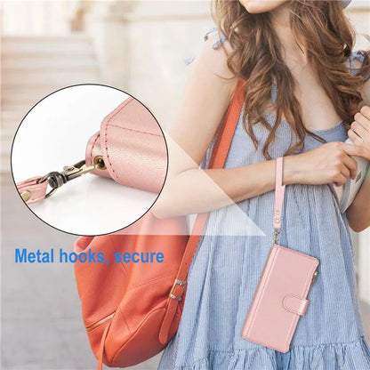 For iPhone 11 Pro Phone Cover RFID Blocking PU Leather Wallet Shell