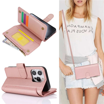 For iPhone 14 Pro Phone Cover Well-protected PU Leather Wallet Shell
