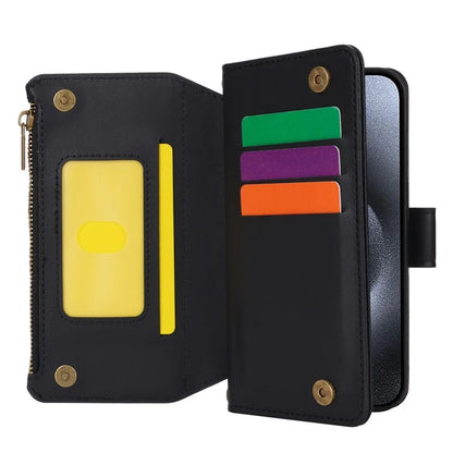 For iPhone 14 Pro Phone Cover Well-protected PU Leather Wallet Shell