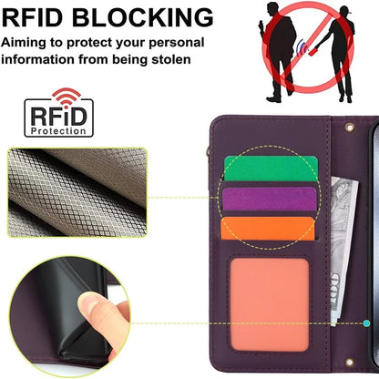 For iPhone 14 Pro Phone Cover Well-protected PU Leather Wallet Shell