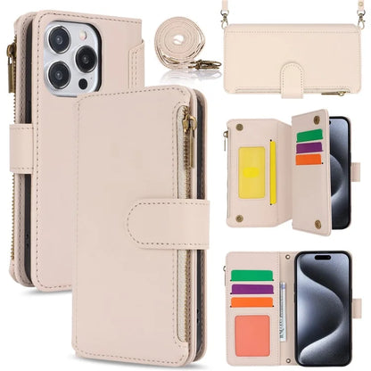For iPhone 14 Pro Phone Cover Well-protected PU Leather Wallet Shell