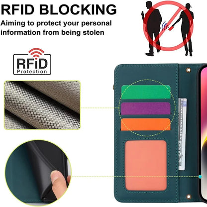 For iPhone 15 Phone Cover Full Protection PU Leather Wallet Shell