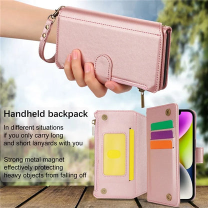 For iPhone 15 Phone Cover Full Protection PU Leather Wallet Shell