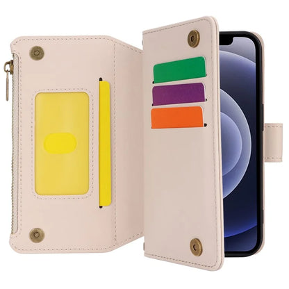For iPhone 12 mini 5.4 inch Phone Cover Magnetic Clasp PU Leather Wallet Shell