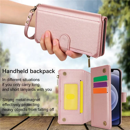 For iPhone 12 mini 5.4 inch Phone Cover Magnetic Clasp PU Leather Wallet Shell