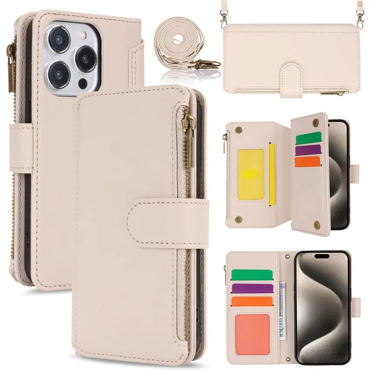 For iPhone 13 Pro Max 6.7 inch Phone Cover Folio Flip PU Leather Wallet Case