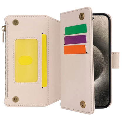 For iPhone 13 Pro Max 6.7 inch Phone Cover Folio Flip PU Leather Wallet Case