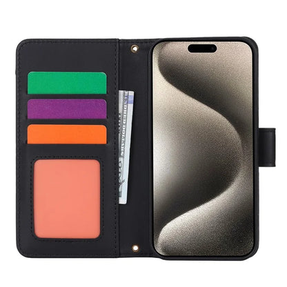 For iPhone 13 Pro Max 6.7 inch Phone Cover Folio Flip PU Leather Wallet Case