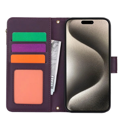 For iPhone 13 Pro Max 6.7 inch Phone Cover Folio Flip PU Leather Wallet Case