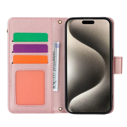 For iPhone 13 Pro Max 6.7 inch Phone Cover Folio Flip PU Leather Wallet Case