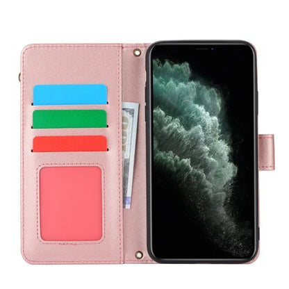 For iPhone 11 Pro Max Case RFID Blocking Multiple Card Slots PU Leather Phone Cover