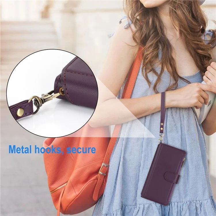 For iPhone 11 Pro Max Case RFID Blocking Multiple Card Slots PU Leather Phone Cover