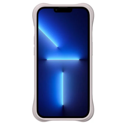 For iPhone 13 Pro Max 6.7 inch Cell Phone Cases 3D Ripple Texture Compatible with MagSafe PC+Liquid Silicone Cover
