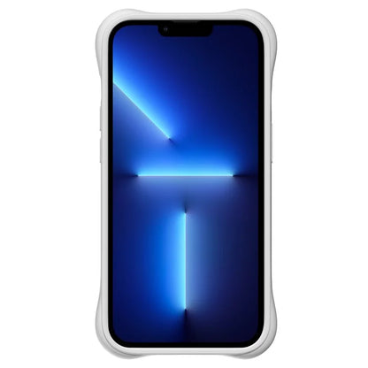 For iPhone 13 Pro Max 6.7 inch Cell Phone Cases 3D Ripple Texture Compatible with MagSafe PC+Liquid Silicone Cover