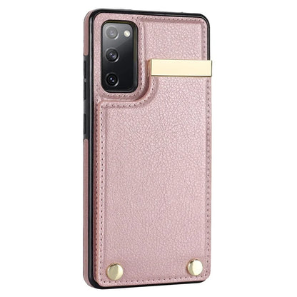 For Samsung Galaxy S20 FE 5G /  S20 FE / S20 FE 2022 / S20 Lite Cell Phone Case TPU+PU Leather Card Holder Cover