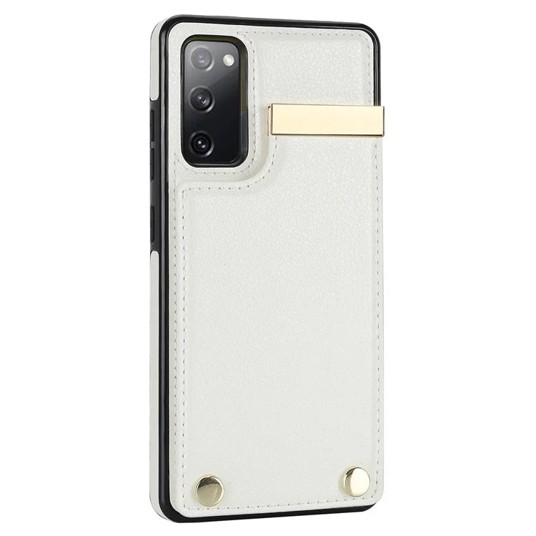 For Samsung Galaxy S20 FE 5G /  S20 FE / S20 FE 2022 / S20 Lite Cell Phone Case TPU+PU Leather Card Holder Cover