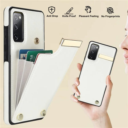 For Samsung Galaxy S20 FE 5G /  S20 FE / S20 FE 2022 / S20 Lite Cell Phone Case TPU+PU Leather Card Holder Cover