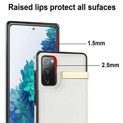 For Samsung Galaxy S20 FE 5G /  S20 FE / S20 FE 2022 / S20 Lite Cell Phone Case TPU+PU Leather Card Holder Cover