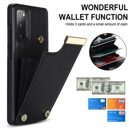 For Samsung Galaxy S20 FE 5G /  S20 FE / S20 FE 2022 / S20 Lite Cell Phone Case TPU+PU Leather Card Holder Cover