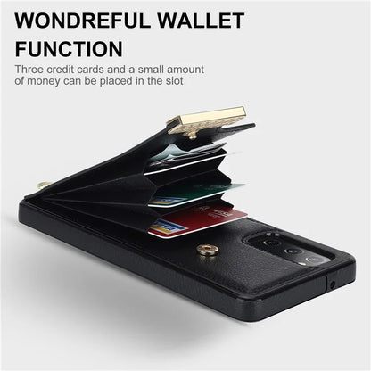 For Samsung Galaxy S20 FE 5G /  S20 FE / S20 FE 2022 / S20 Lite Cell Phone Case TPU+PU Leather Card Holder Cover