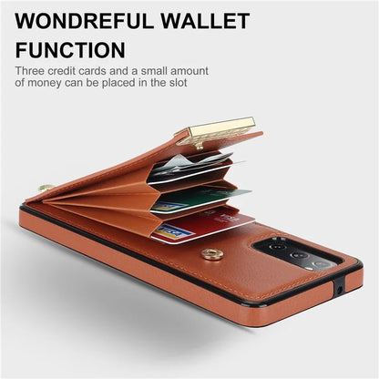 For Samsung Galaxy S20 FE 5G /  S20 FE / S20 FE 2022 / S20 Lite Cell Phone Case TPU+PU Leather Card Holder Cover