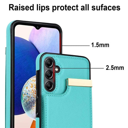 For Samsung Galaxy A14 5G / A14 4G Case Hardware Decor TPU+PU Leather Card Slots Protective Cover