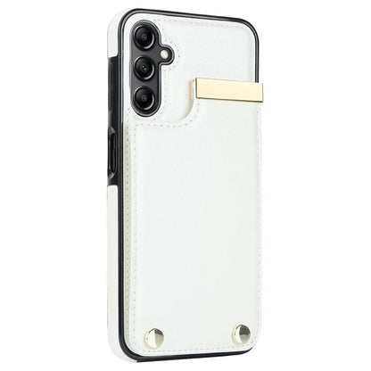 For Samsung Galaxy A14 5G / A14 4G Case Hardware Decor TPU+PU Leather Card Slots Protective Cover
