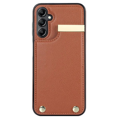 For Samsung Galaxy A14 5G / A14 4G Case Hardware Decor TPU+PU Leather Card Slots Protective Cover