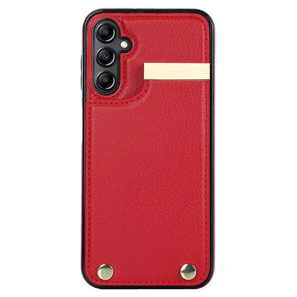 For Samsung Galaxy A14 5G / A14 4G Case Hardware Decor TPU+PU Leather Card Slots Protective Cover