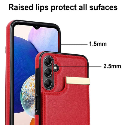 For Samsung Galaxy A14 5G / A14 4G Case Hardware Decor TPU+PU Leather Card Slots Protective Cover