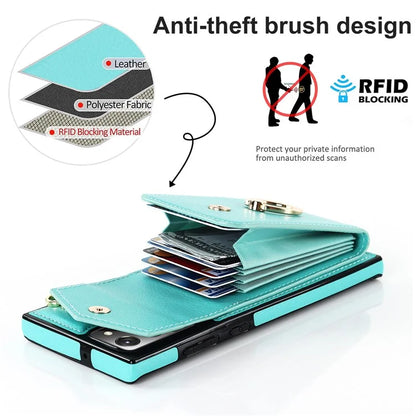 For Samsung Galaxy Note20 Ultra 5G / Note20 Ultra Cover Ring Kickstand Card Bag PU+TPU Cell Phone Case