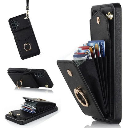 For Samsung Galaxy A13 4G / 5G Cell Phone Case PU Leather+TPU Card Holder Drop-proof Cover