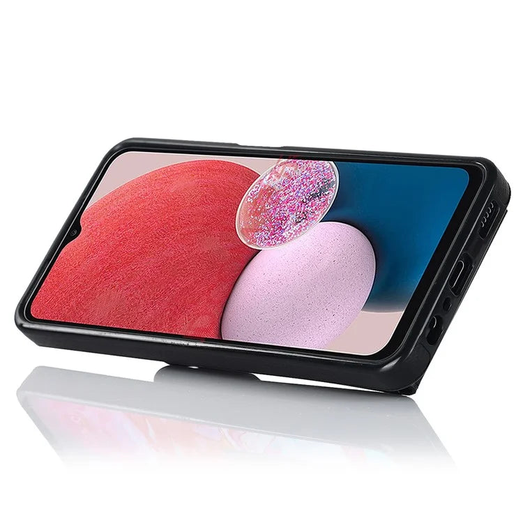 For Samsung Galaxy A13 4G / 5G Cell Phone Case PU Leather+TPU Card Holder Drop-proof Cover