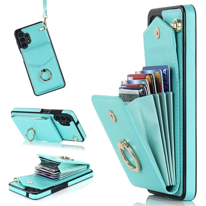 For Samsung Galaxy A13 4G / 5G Cell Phone Case PU Leather+TPU Card Holder Drop-proof Cover