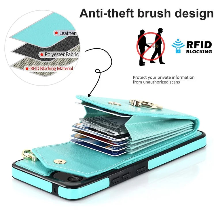 For Samsung Galaxy A13 4G / 5G Cell Phone Case PU Leather+TPU Card Holder Drop-proof Cover