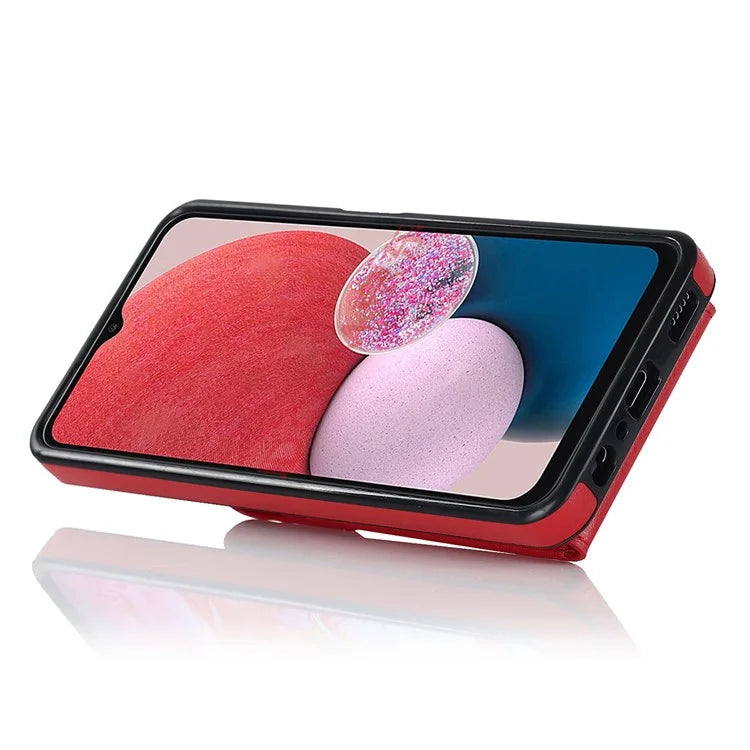 For Samsung Galaxy A13 4G / 5G Cell Phone Case PU Leather+TPU Card Holder Drop-proof Cover
