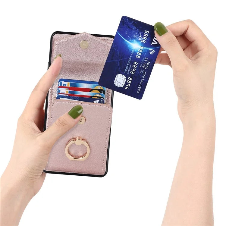 For Samsung Galaxy A13 4G / 5G Cell Phone Case PU Leather+TPU Card Holder Drop-proof Cover