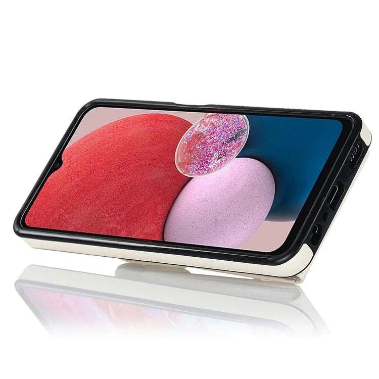 For Samsung Galaxy A13 4G / 5G Cell Phone Case PU Leather+TPU Card Holder Drop-proof Cover
