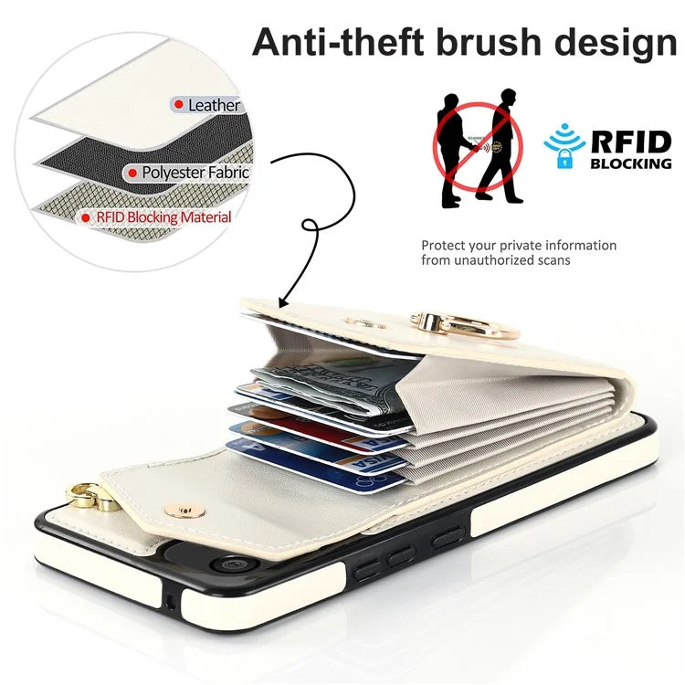 For Samsung Galaxy A13 4G / 5G Cell Phone Case PU Leather+TPU Card Holder Drop-proof Cover