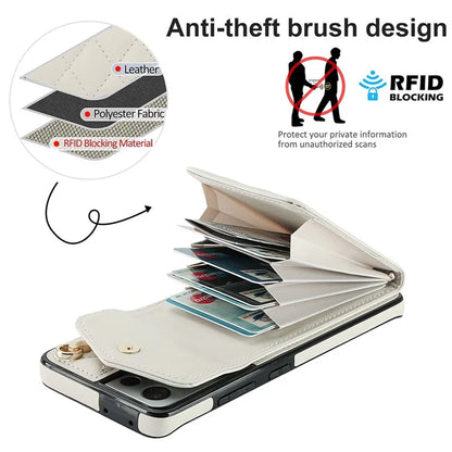 For Samsung Galaxy S21 Ultra 5G Case Card Bag Leather+TPU Crossbody Cover with Ring Kickstand