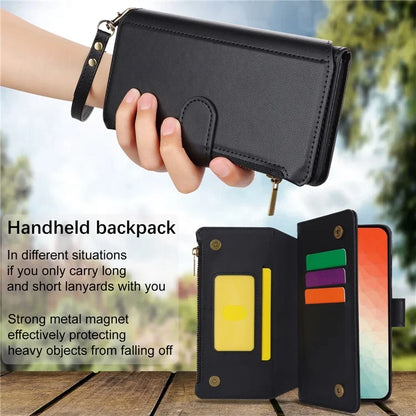 For Samsung Galaxy S24+ Cell Phone Case RFID Blocking Multiple Card Slots Leather Cover