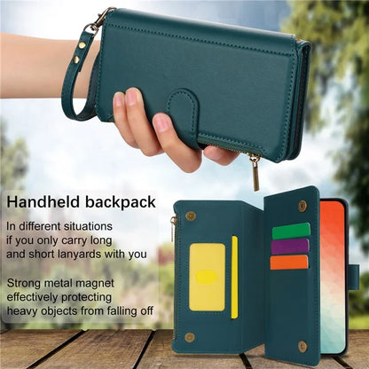 For Samsung Galaxy S24+ Cell Phone Case RFID Blocking Multiple Card Slots Leather Cover