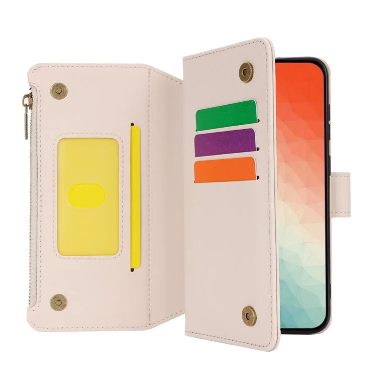 For Samsung Galaxy S24+ Cell Phone Case RFID Blocking Multiple Card Slots Leather Cover