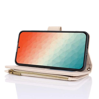 For Samsung Galaxy S24+ Cell Phone Case RFID Blocking Multiple Card Slots Leather Cover
