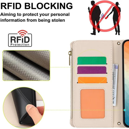 For Samsung Galaxy S24+ Cell Phone Case RFID Blocking Multiple Card Slots Leather Cover