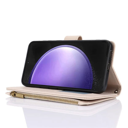 Cell Phone Case for Samsung Galaxy S23 FE RFID Blocking Wallet PU Leather Cover