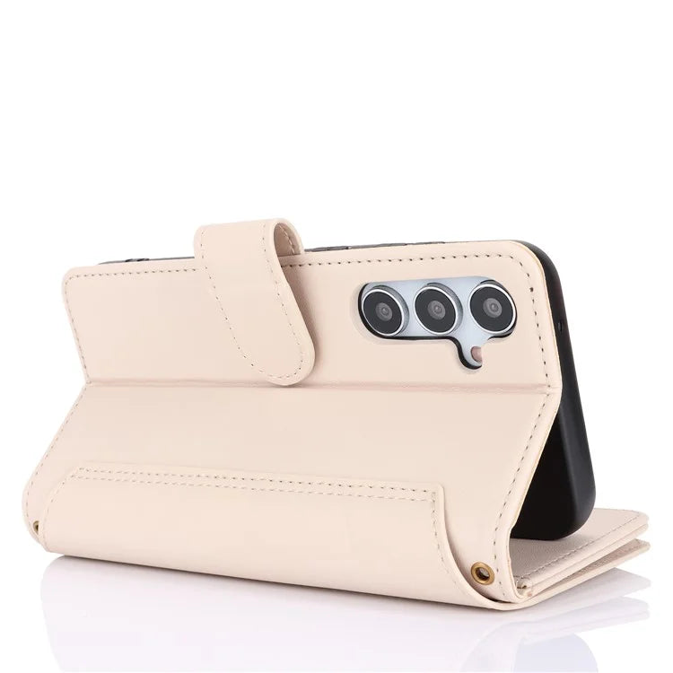 Cell Phone Case for Samsung Galaxy S23 FE RFID Blocking Wallet PU Leather Cover