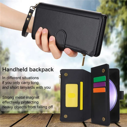 Cell Phone Case for Samsung Galaxy S23 FE RFID Blocking Wallet PU Leather Cover