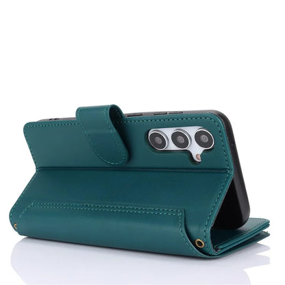 Cell Phone Case for Samsung Galaxy S23 FE RFID Blocking Wallet PU Leather Cover